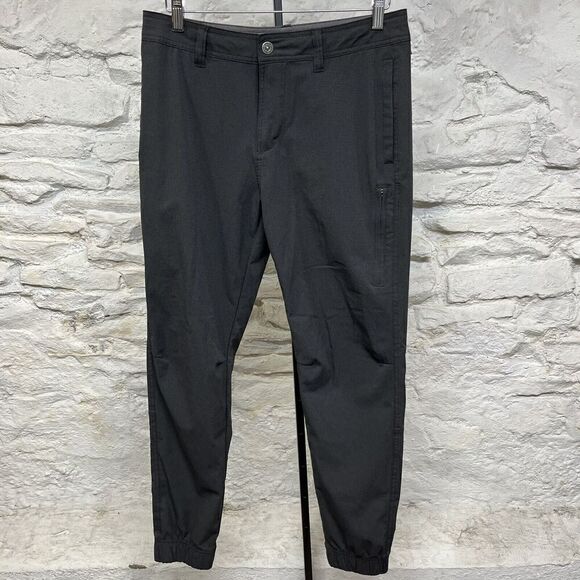 Prana Hybridizer Drawstring Jogger Mens Size 30x29 30 W | 29 L Dark Gray EUC - Picture 1 of 9